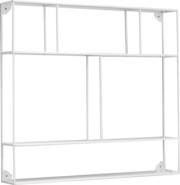 Bild på WALL Fast hylla 80x72x12 vitlack