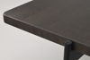 Bild på SHELTON Sidobord brunoljad ask L95, B50 H45cm svart metall