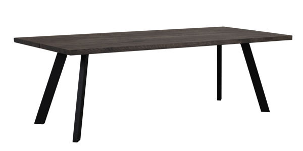 Bild på FRED matbord 240 mörkbrun ek/svart