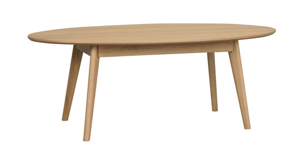 Bild på YUMI soffbord ovalt 130x65 lackad ek