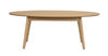 Bild på YUMI soffbord ovalt 130x65 lackad ek