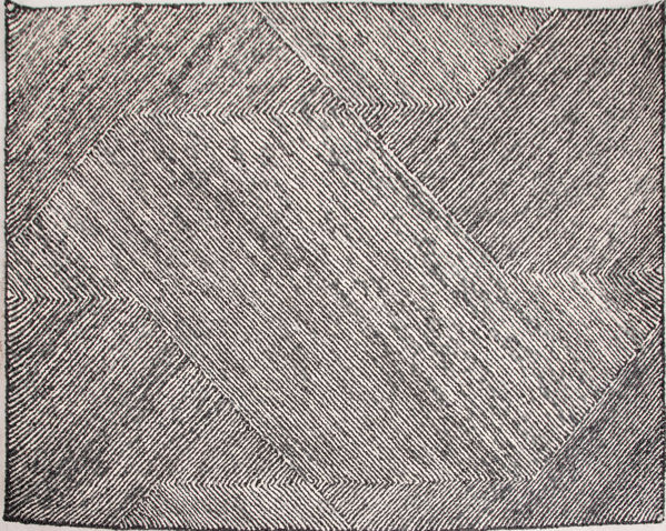 Bild på ALASKA Ullmatta 200x300 cm svart/vit