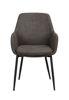 Bild på REILY karmstol mörkgrå/svarta metall ben