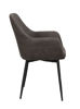 Bild på REILY karmstol mörkgrå/svarta metall ben