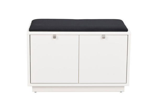 Bild på CONFETTI Bänk 2L vit/svart tyg