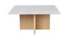 Bild på BROOKSVILLE soffbord kvadrat 90x90 vit marmor/vitpigment ek