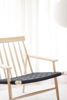 Bild på CANWOOD loungestol vitpigment ek/svart flätning