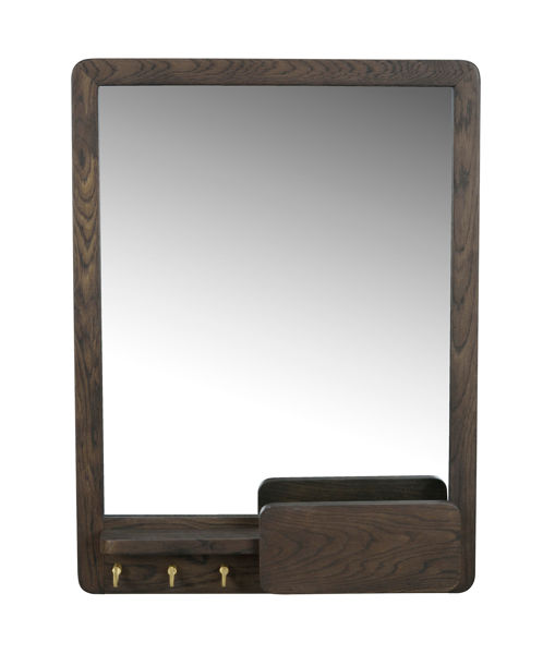 Bild på INVERNESS spegel 60x45 brun ek