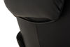 Bild på PHOENIX Fåtölj manuell läder Anilux svart, fot D-2 svart
