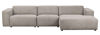 Bild på WILLARD 4-sits soffa med schäslong H beige tyg (K1)