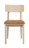 Bild på WOLCOTT Stol vitpigmenterad/brun
