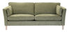 Bild på AURA 2-sits soffa, komfort C3 kallskum/polyeter, tyg Milan 03 grön, vitpig. ben L 14 cm