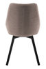 Bild på PARTIDA Matstol m snurr, tyg Alpine (bouclé) 01 beige/svart metall