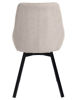 Bild på PARTIDA Matstol m snurr, tyg Belfast 23 light beige/svart metall