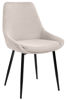 Bild på PARTIDA Matstol FAST, tyg Belfast 23 light beige/svart metall