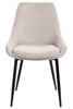 Bild på PARTIDA Matstol FAST, tyg Belfast 23 light beige/svart metall