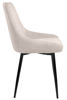 Bild på PARTIDA Matstol FAST, tyg Belfast 23 light beige/svart metall
