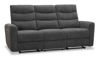 Bild på WILLIS 3-sits soffa m 2 recliner elfunk. tyg Topeka C547 grå