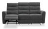 Bild på WILLIS 3-sits soffa m 2 recliner elfunk. tyg Topeka C547 grå