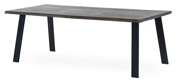 Bild på EXXET matbord 210 cm smoked ek, svart utställda ben