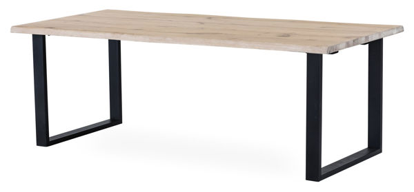 Bild på EXXET matbord 210 cm vitoljad ek, svart U-ben