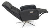 Bild på DENTON Reclinerfåtölj el LARGE läder Soleda/spalt 441 black, fot Polaris A6 krom