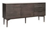 Bild på KARMELIET Sideboard 2 dörr+3 lådor brunlackad ekfanér, softclose