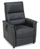 Bild på CAESAR PLUS Reclinerfåtölj 2 motor LiftUp Large läder Soleda/skai 441 svart m värme & elman.nacke