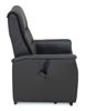 Bild på CAESAR PLUS Reclinerfåtölj 2 motor LiftUp Large läder Soleda/skai 441 svart m värme & elman.nacke