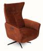 Bild på MIAMI Reclinerfåtölj m inbyggd pall elman. tyg Adore 3156 copper, fot D2 svart