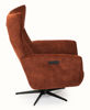 Bild på MIAMI Reclinerfåtölj m inbyggd pall elman. tyg Adore 3156 copper, fot D2 svart