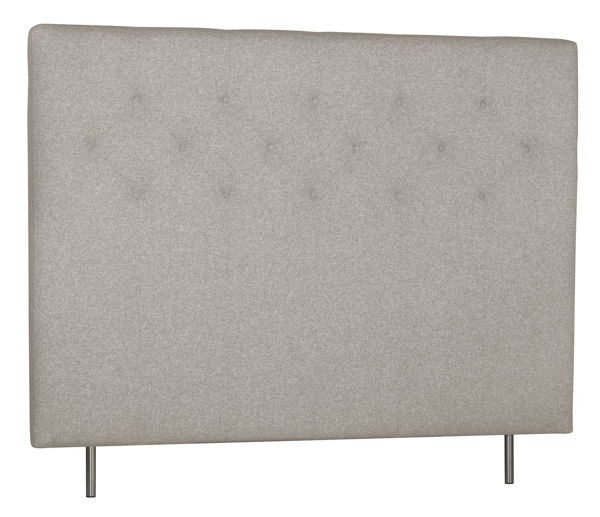 Bild på WENDELA Huvudgavel KNAPP 90x12 höjd 132 tyg beige