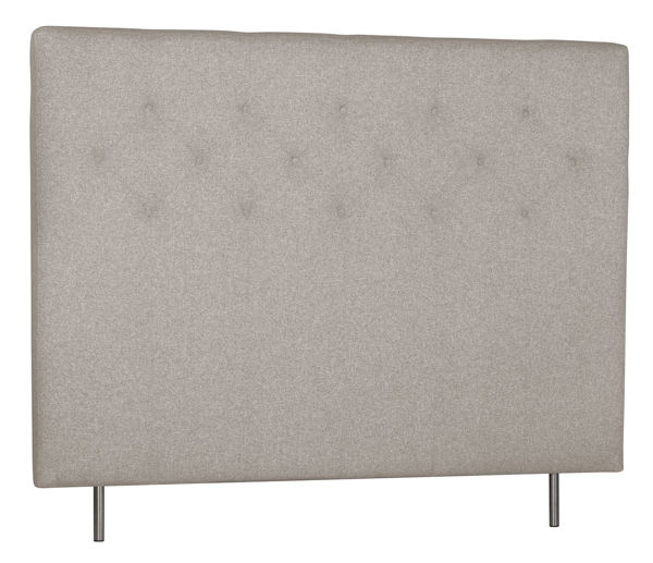 Bild på WENDELA Huvudgavel KNAPP 180x12 höjd 132 tyg beige