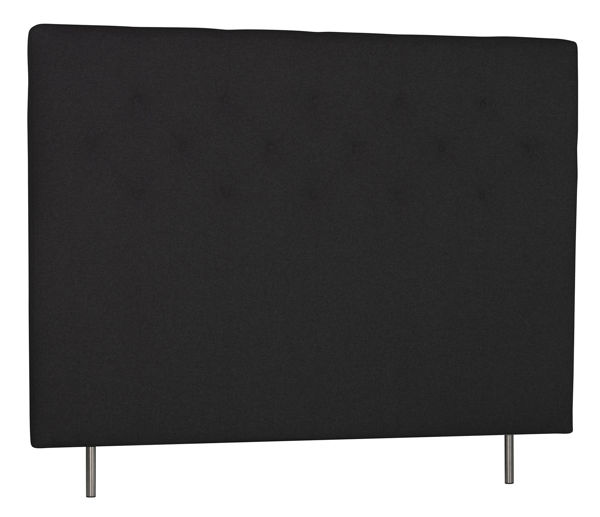Bild på WENDELA Huvudgavel KNAPP 90x12 höjd 132 tyg mörkgrå