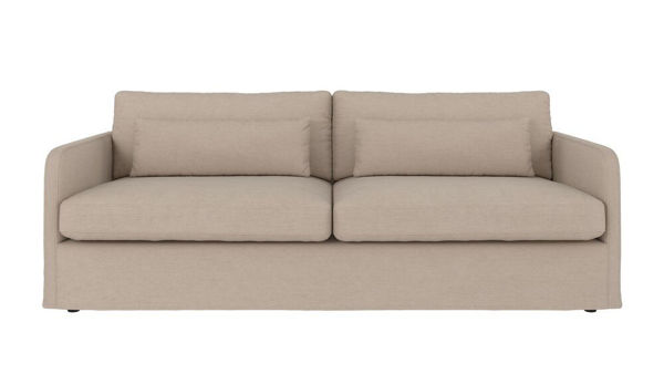 Bild på PEYTON soffa 3-sits beige tyg Ursula #282 (k3)