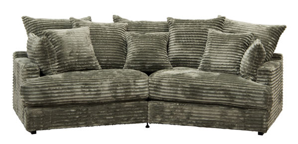 Bild på BABE Chill Vinkelsoffa 263cm 2059 tyg Angel 11337-29 everglade, svarta ben