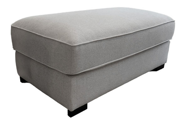 Bild på CARISSA Fotpall 110x60 tyg Sorella 01 chalk