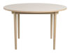 Bild på Fairmount matbord runt Ø120 beige HPL/vitpigmenterad ek