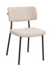 Bild på HERBSTER Stol beige tyg/svarta metallben