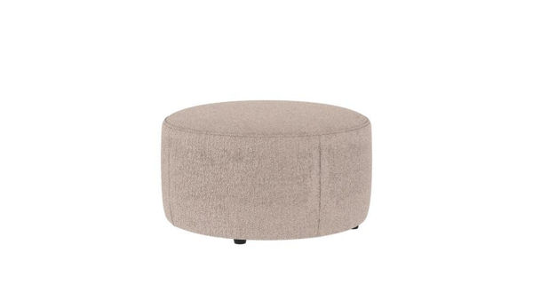 Bild på JOPLIN Sittpuff Ø70 ljusbeige tyg Alice #01 (k4)