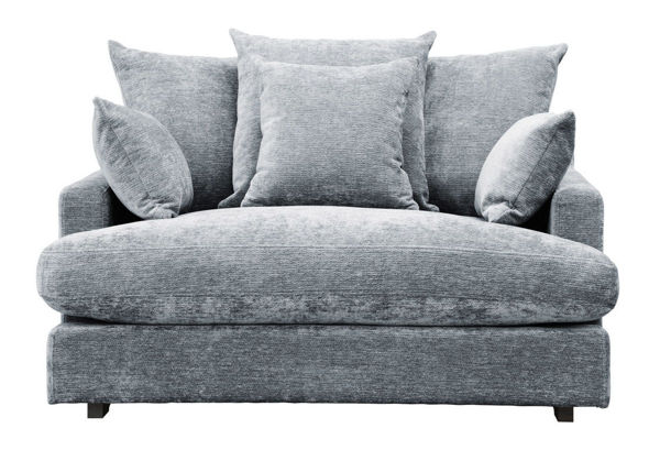Bild på BABE Chill Fåtölj 138cm 1150 tyg Vibe Jet Lag, mörkbruna ekben