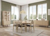 Bild på ALMA Stol, m. svart lädersits, vitoljad ek