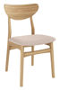Bild på ELSA Stol m. sits i tyg Diosa 11 beige, naturoljad ek