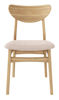 Bild på ELSA Stol m. sits i tyg Diosa 11 beige, naturoljad ek