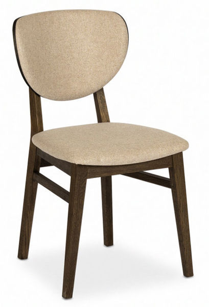 Bild på CIELO COMFORT Stol massiv rökoljad ek/beige tyg